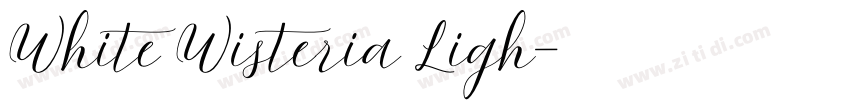 White Wisteria Ligh字体转换